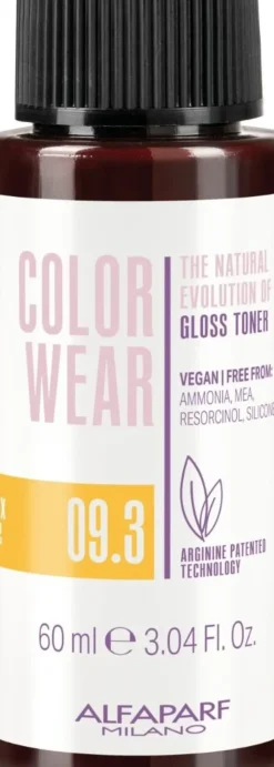Alfaparf Milano Color Wear Gloss Toner 09.3 Soft Very Light Golden Blonde - 60 ml