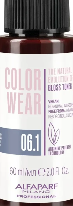 Alfaparf Milano Color Wear Gloss Toner 06.1 Soft Dark Ash Blonde - 60 ml