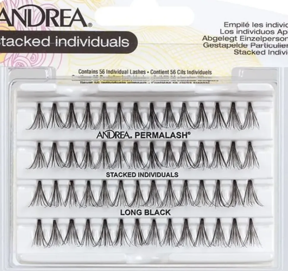 Andrea - Stacked Long Black Single Eyelashes