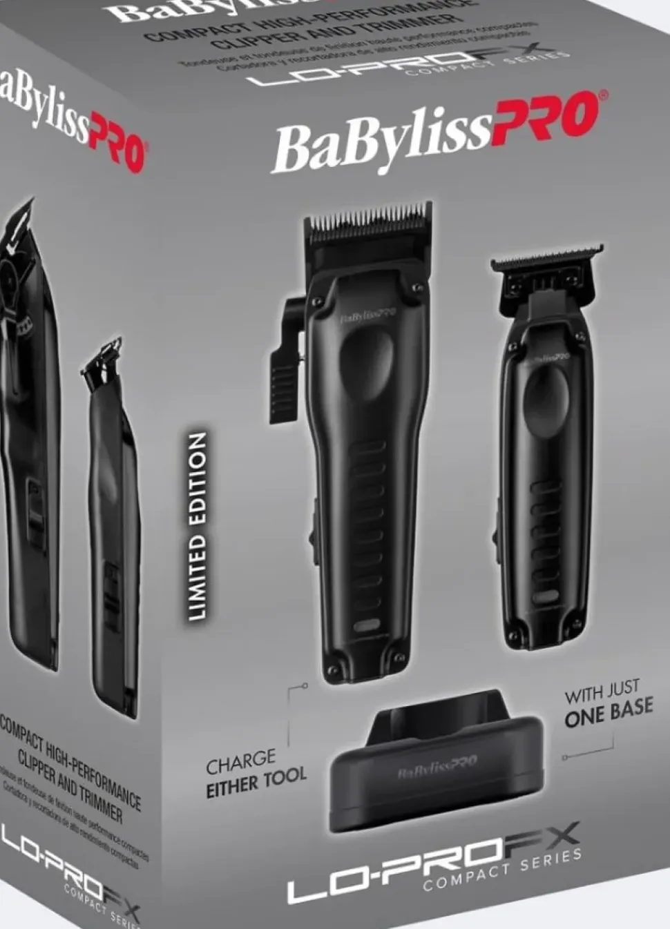 BaBylissPro Black Compact Lo Pro Clipper and Trimmer - Limited Edition