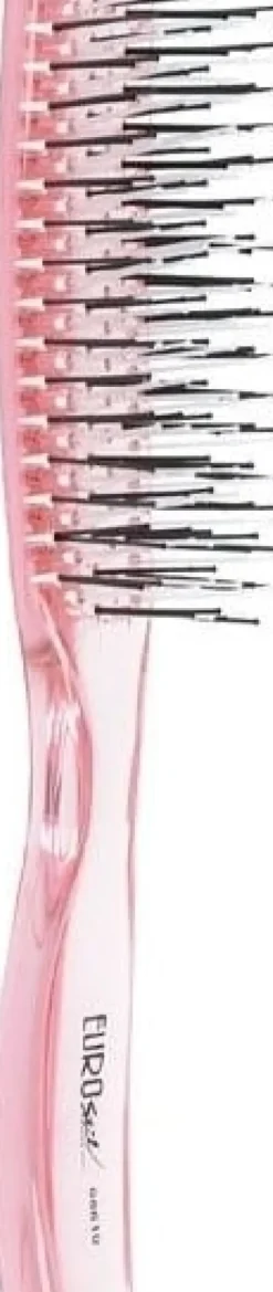 Eurostil - Large Double Height Pua Detangler Brush Pink - 21 cm
