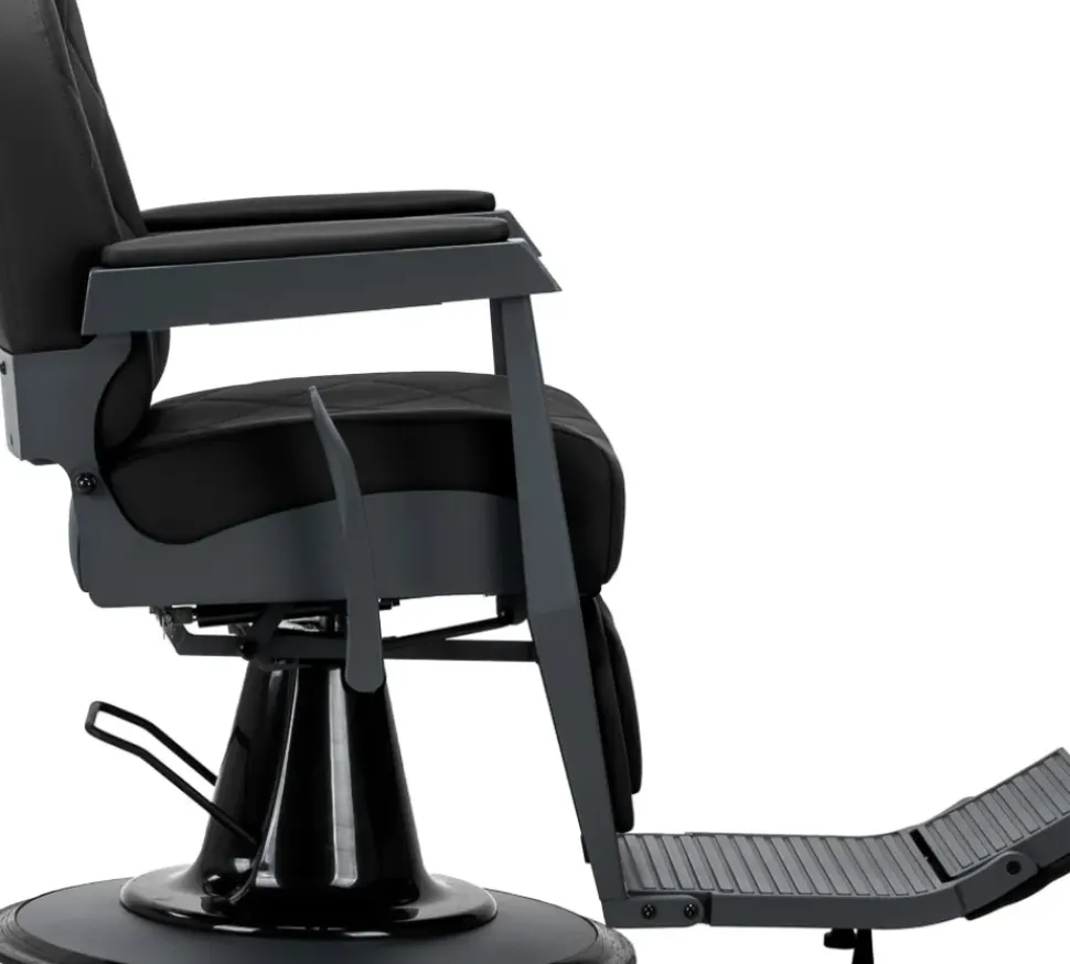 Gabbiano Barber Chair Bruno Black & Graphite Frame