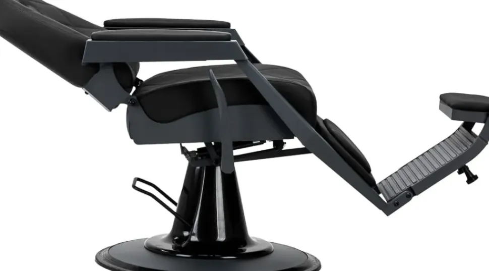 Gabbiano Barber Chair Bruno Black & Graphite Frame