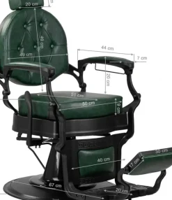 Gabbiano Barber Chair President Red