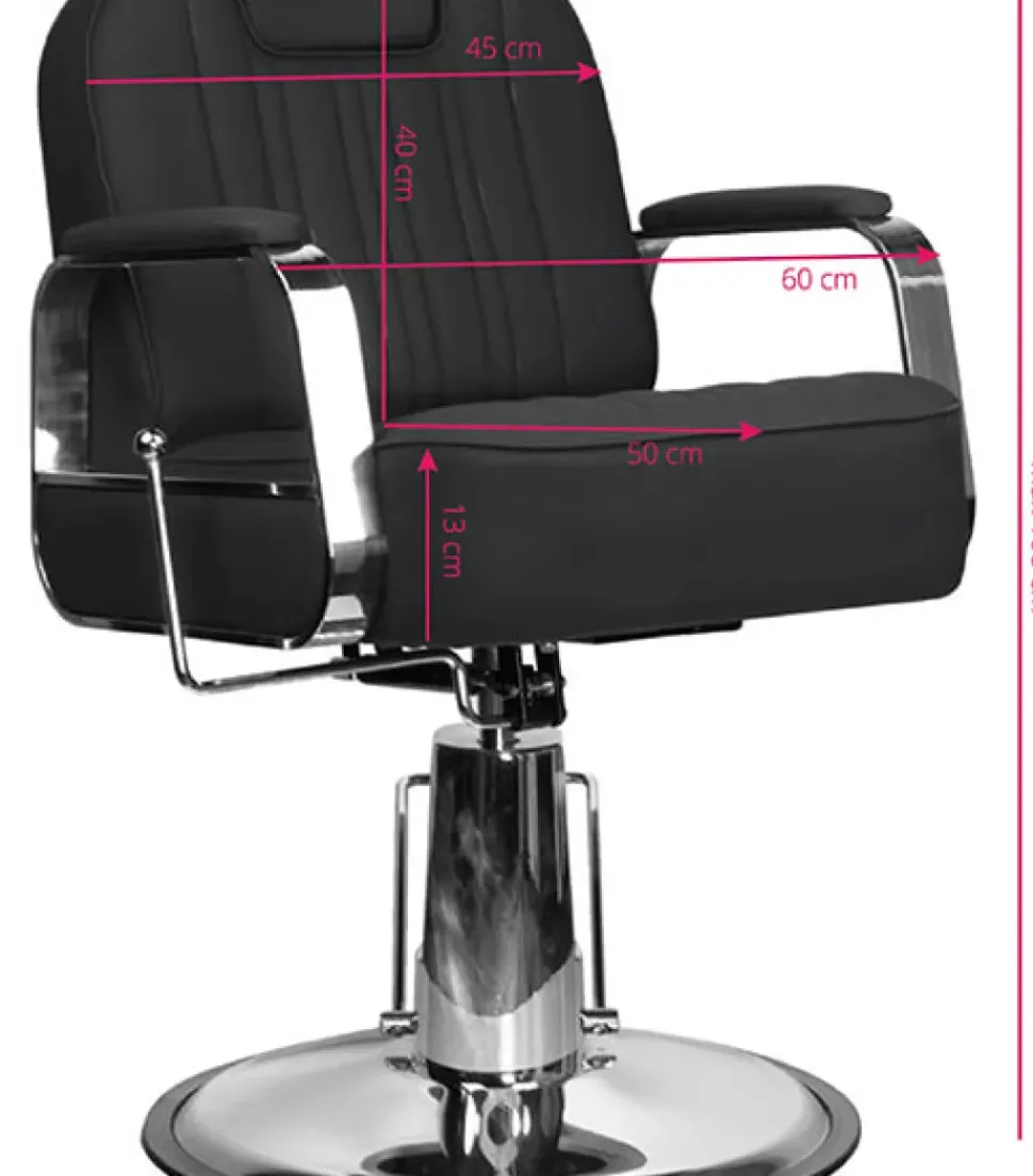 Gabbiano Black Stern Barber Chair