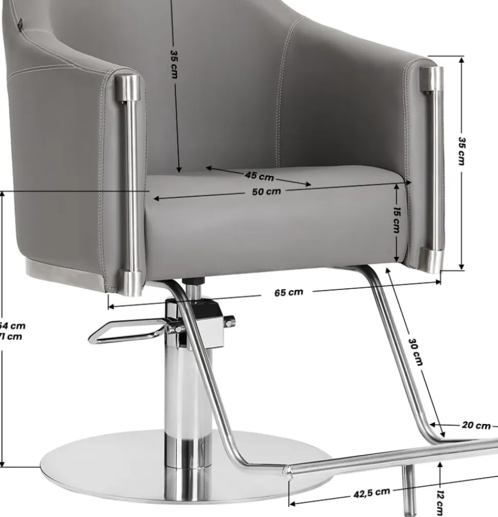 Gabbiano Hairdressing Chair Burgos Grey