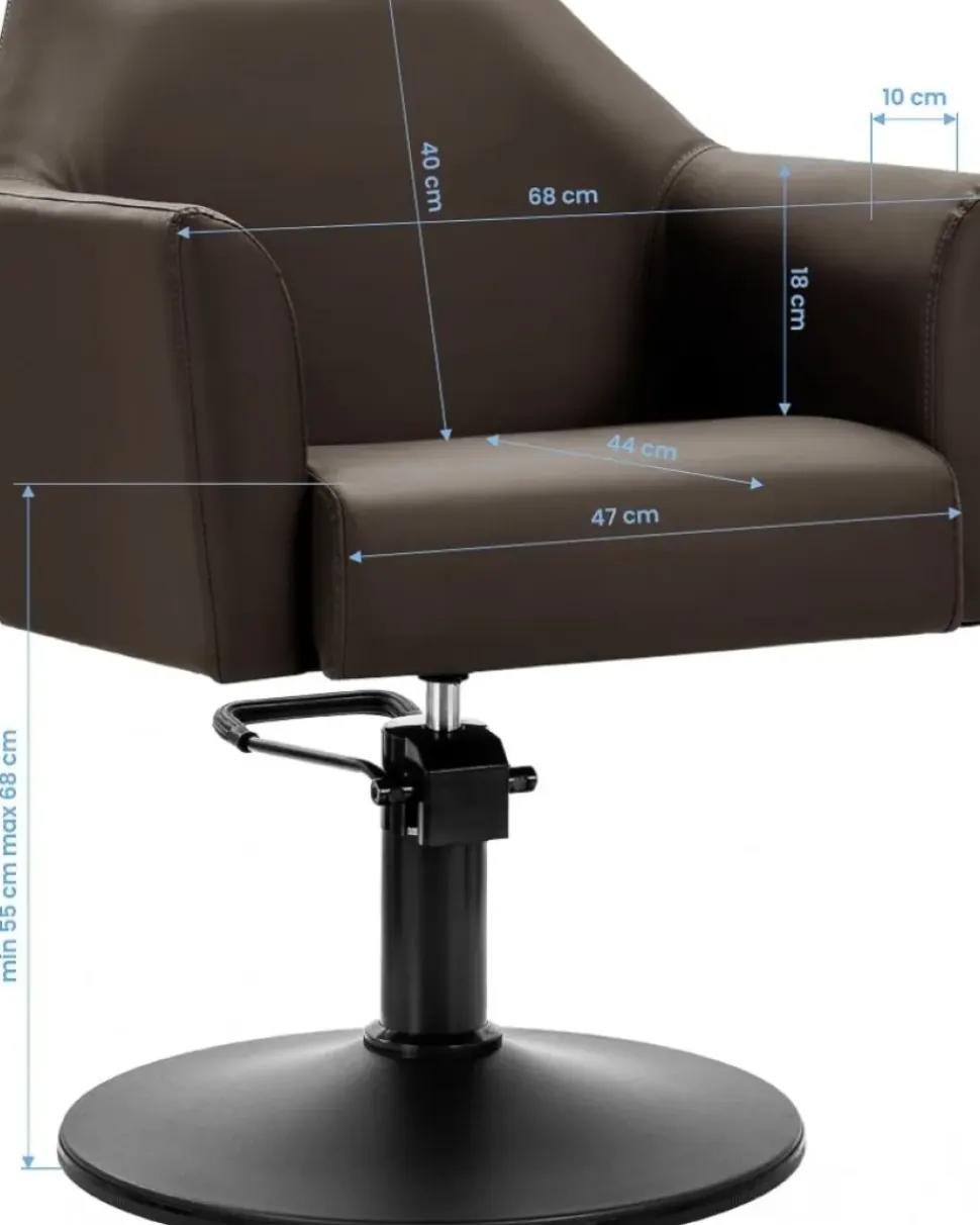Gabbiano Hairdressing Chair Davos Brown