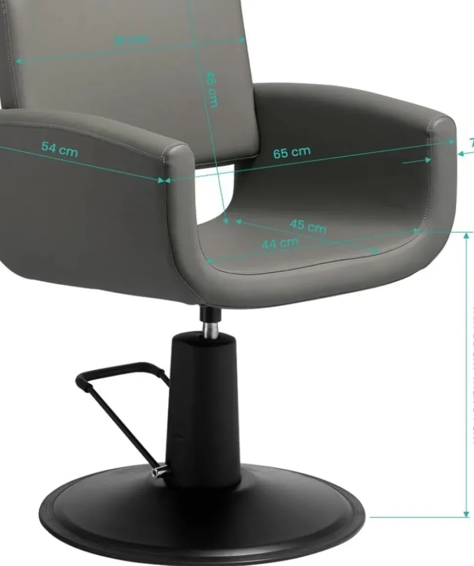 Gabbiano Mataro Hairdressing Chair - Grey
