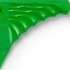JRL Professional - Pin Tail Comb 8,8" Green