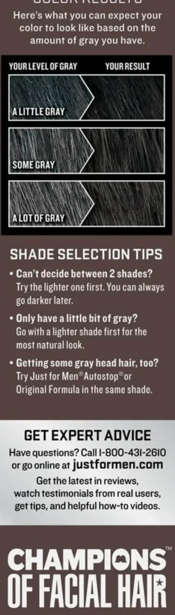 Just For Men - Mustache & Beard Color (Black)