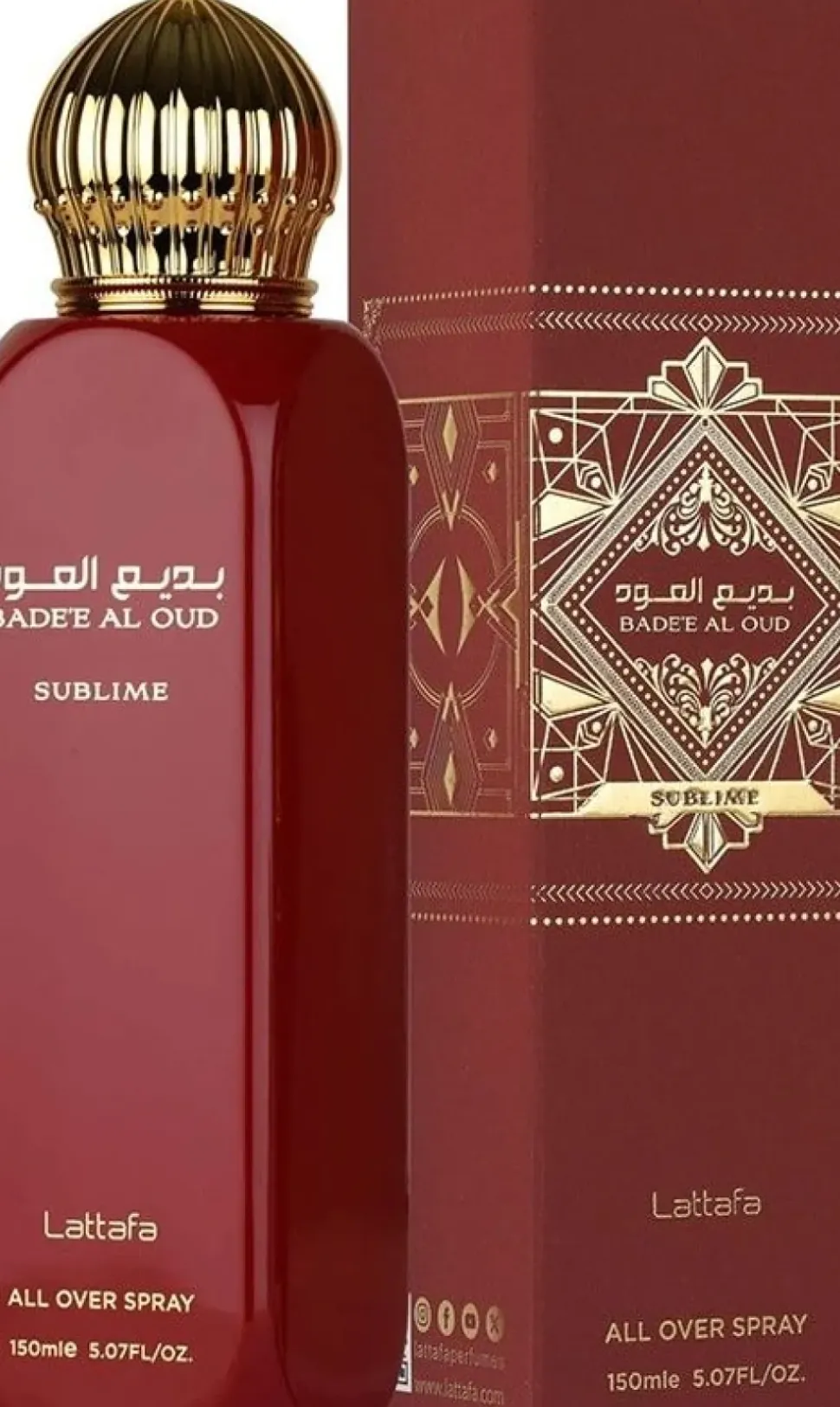 Lattafa All Over Spray Badee Al Oud Sublime EDP 150 ml