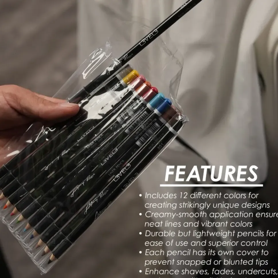 L3VEL3 - Color Liner Pencils – 12 Pcs