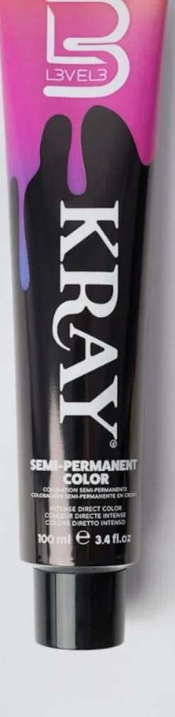 L3VEL3 Kray Pink Semi Permanent Color Tube 100 ml