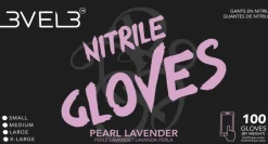 L3VEL3 Pearl Lavender X-Large Professional Nitrile Gloves 100 Pack