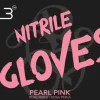 L3VEL3 Pearl Pink Small Professional Nitrile Gloves 100 Pack