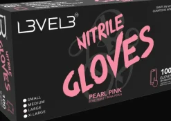 L3VEL3 Pearl Pink Small Professional Nitrile Gloves 100 Pack
