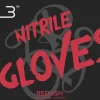 L3VEL3 Red-Ish Small Professional Nitrile Gloves 100 Pack