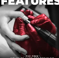 L3VEL3 Red-Ish X-Large Professional Nitrile Gloves 100 Pack