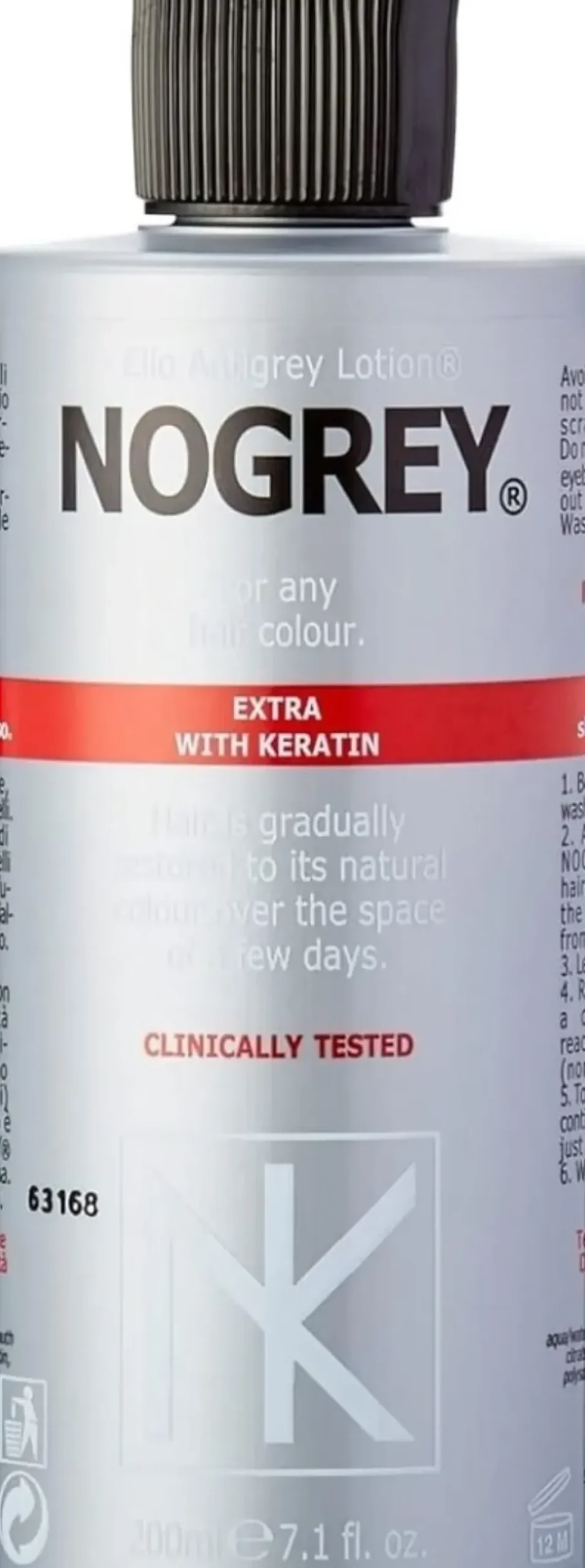 Nogrey Lotion Against Grey Hair With Keratin - 200 ml