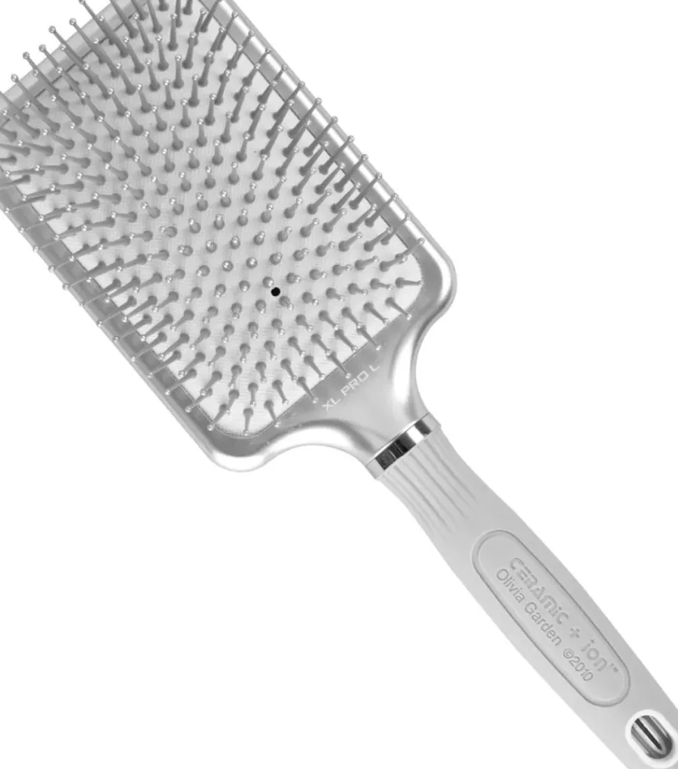 Olivia Garden Expert Care Rectangular Nylon - Silver Large