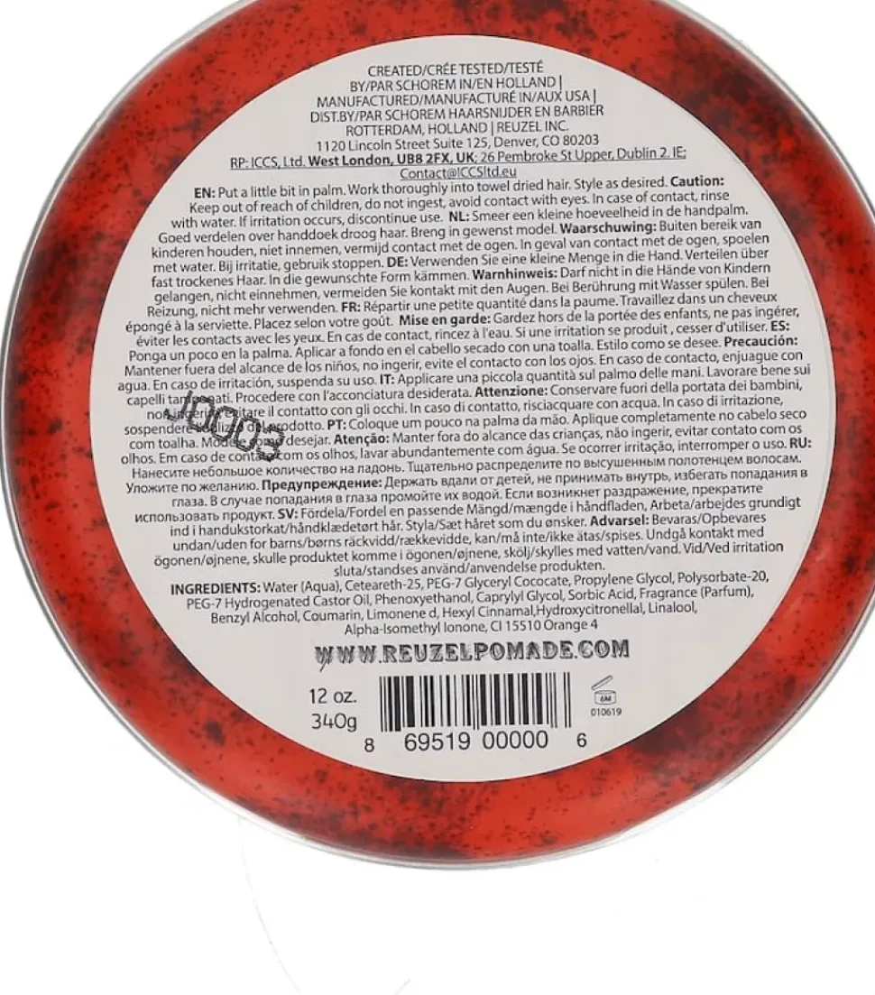 Reuzel Red Pomade Water Soluble - 340g
