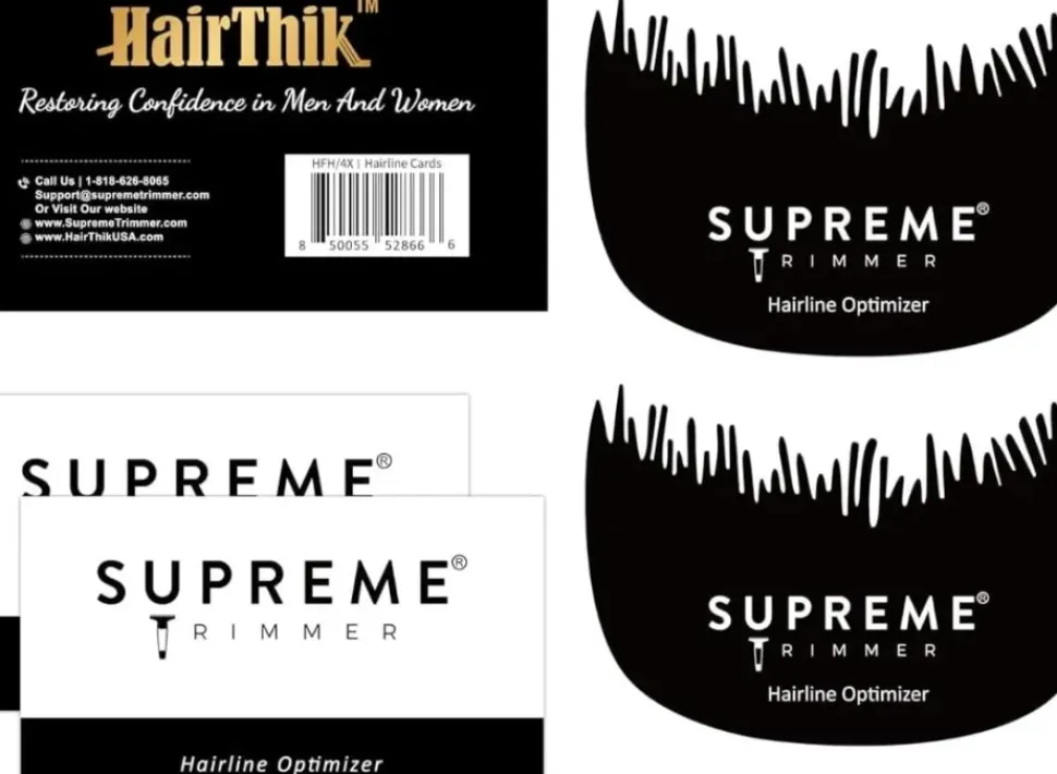 Supreme Trimmer Hairline Enhancement Cards - 4 Pack