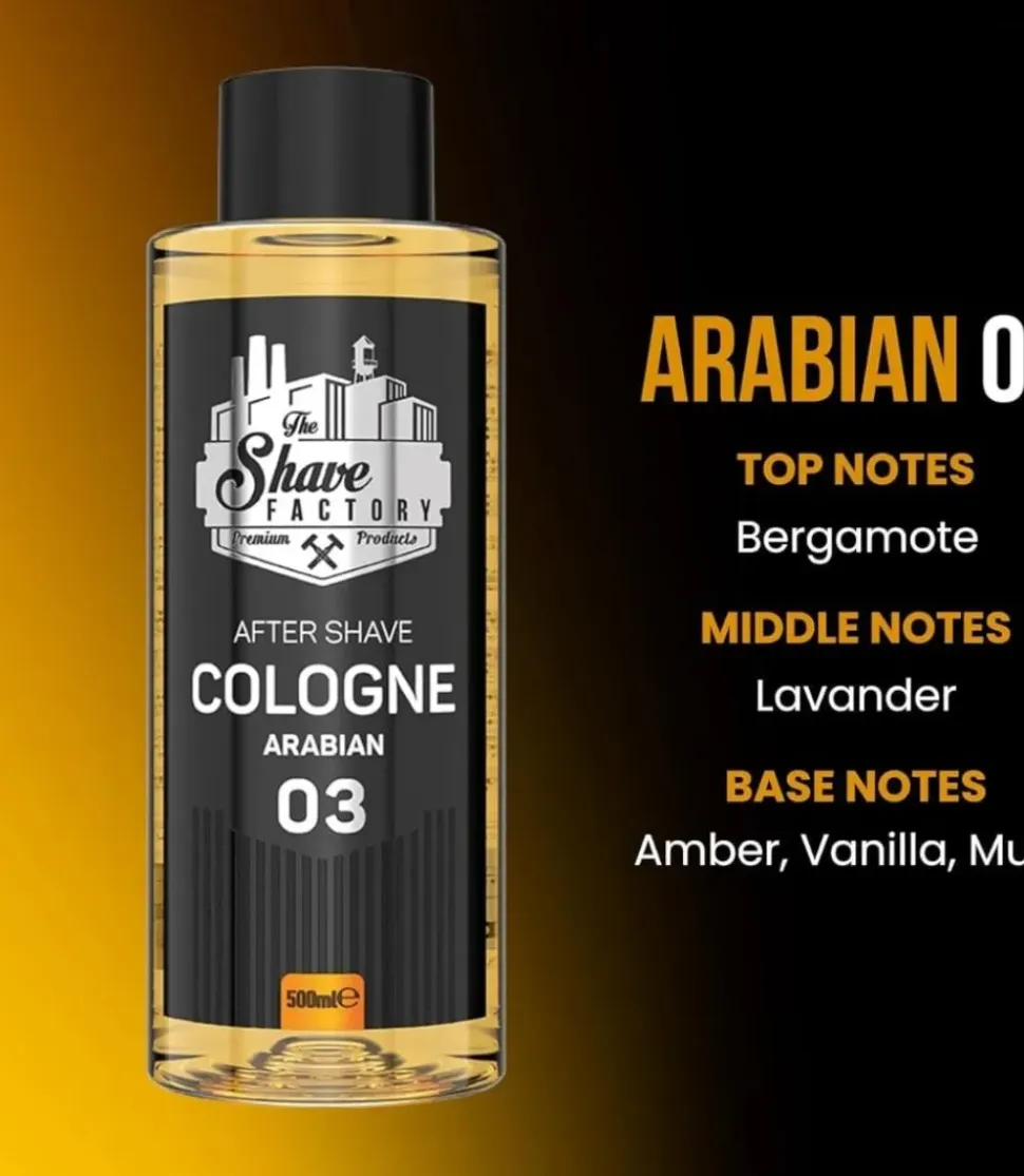 The Shave Factory After Shave Cologne No.3 Arabian - 500 ml
