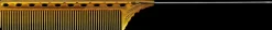 YS Park Tail Comb No. 102 Camel/Yellow - 220 mm