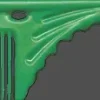 YS Park Tail Comb No. 101 Green - 216 mm